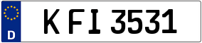 Trailer License Plate